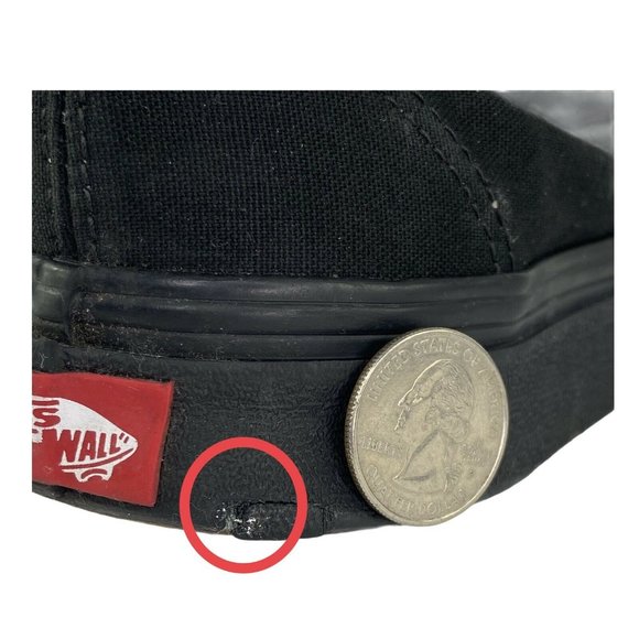 Vans Lo Pro Triple Black Canvas Skate Streetwear Shoe Mens 6.0 Women 7.5 - Picture 12 of 12